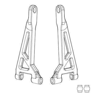 MJXS-16240 MJX Rear Upper Suspension Arms [16240] MJX