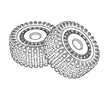 MJXS-16300C MJX Buggy tyres [16300C] MJX