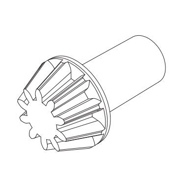 MJXS-16402Y MJX Drive Gear (Metal) [16402Y]