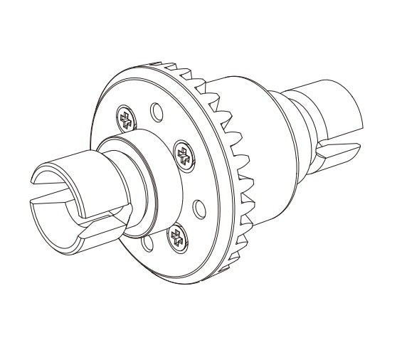 MJXS-16420G MJX Complete Metal Diff [16420G]