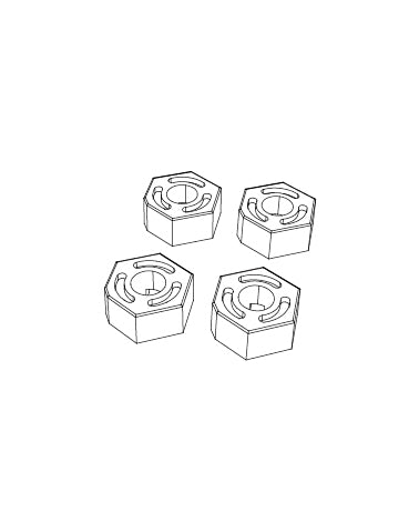 MJXS-16440 MJX Wheel Hex (4) [16440] MJX