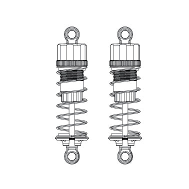 MJXS-16500R MJX Oil Filled Shock Set (Red) [16500R]