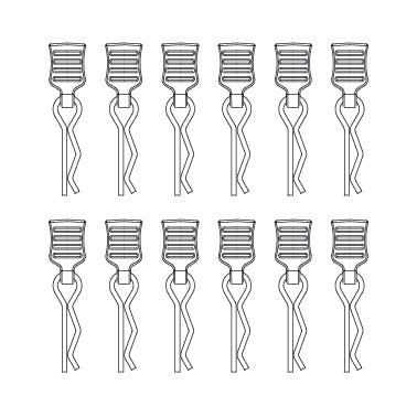 MJXS-M001 MJX Body Clips (12pcs) [M001] MJX