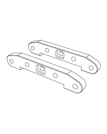 MJX Front & Rear Chassis Stiffeners