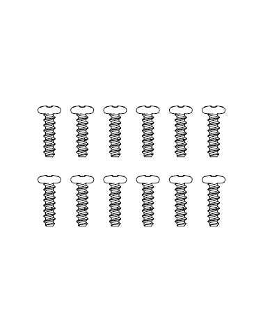 MJXS-M23635 MJX Round Head Screws (12pcs) [M23635]