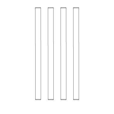 MJXS-M25425 MJX F/R Lower Suspension Arms Hinge Pins (4pcs) [M25425] MJX