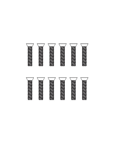 MJXS-M25845 MJX Countersunk Machine Screws (12pcs) [M25845]