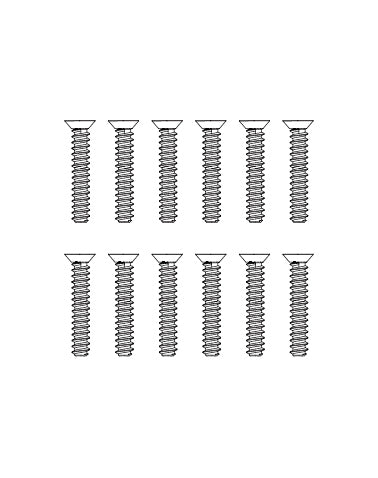 MJXS-M26125 MJX Countersunk Flat Head Screws (12pcs) [M26125] MJX