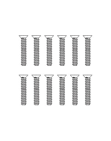 MJXS-M26125 MJX Countersunk Flat Head Screws (12pcs) [M26125]