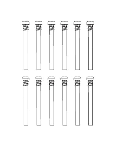 MJXS-M3294 MJX Round Head Half Thread Screws (12pcs) [M3294] MJX