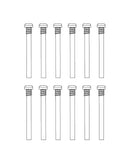 MJXS-M3294 MJX Round Head Half Thread Screws (12pcs) [M3294] MJX