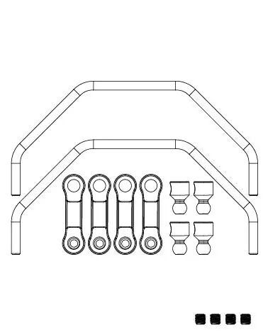 MJX Front / Rear Anti-Roll Bar