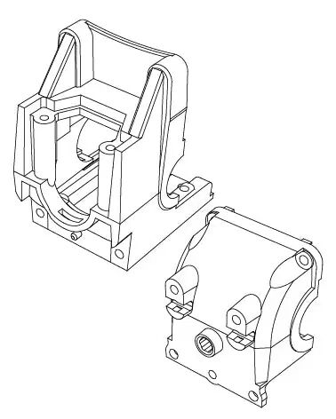 MJX Rear Diff Housing