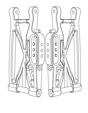 MJX Rear Lower Arm