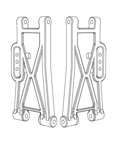 MJX Rear Lower A-Arm