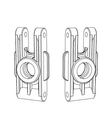 MJX Rear Hub Carrier
