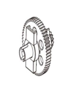 MJX Spur Gear Assembly (Metal) for 12212 [P12401]