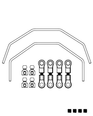 MJX Front/Rear Anti - Roll Bar [7303]