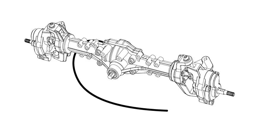 MJX Front Axle Assembly [H8H]