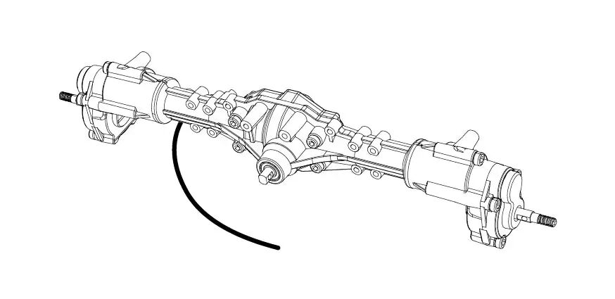 MJX Rear Axle Assembly [H8H]