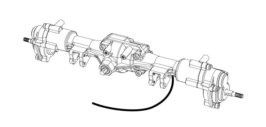 MJX Rear Axle Assembly