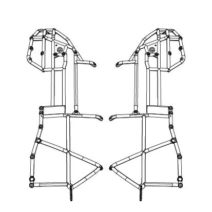 MJX Left & Right Side Frame Rails