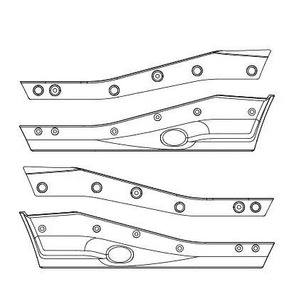 MJX Left & Right Side Guards