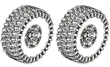 MJX Tire (Pre-Mounted)