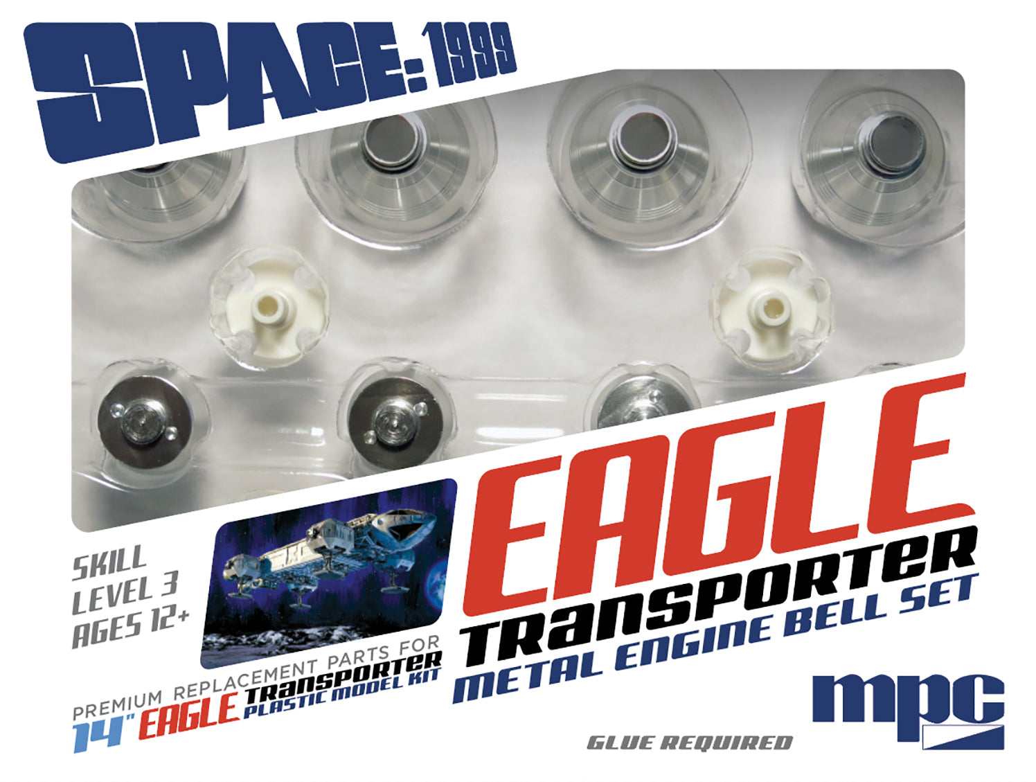 MKA038 MPC 1/72 Space: 1999 Eagle Metal Engine Bell Set (For use with MPC913) MPC
