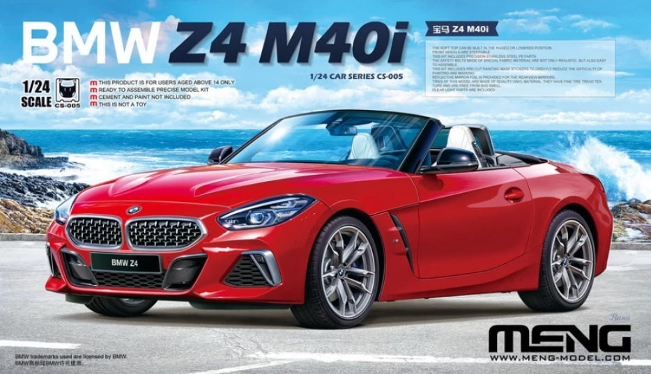 MM-CS-005 Meng 1/24 BMW Z4 M40i Plastic Model Kit Meng