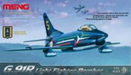 MM-DS-004 Meng 1/72 G.91R Light Fighter-Bomber Without Badge of FRECCE Tricolori Plastic Model Kit Meng