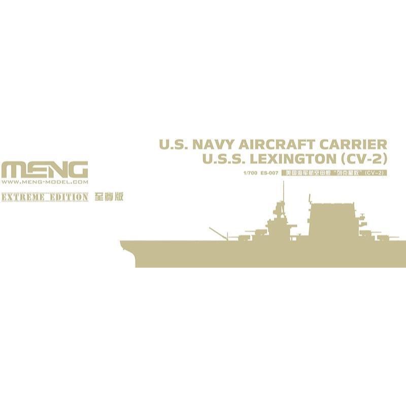 MM-ES-007 Meng 1/700 U.S. Navy Aircraft Carrier U.S.S. Lexington (Cv-2) Extreme Edition Plastic Model Kit Meng