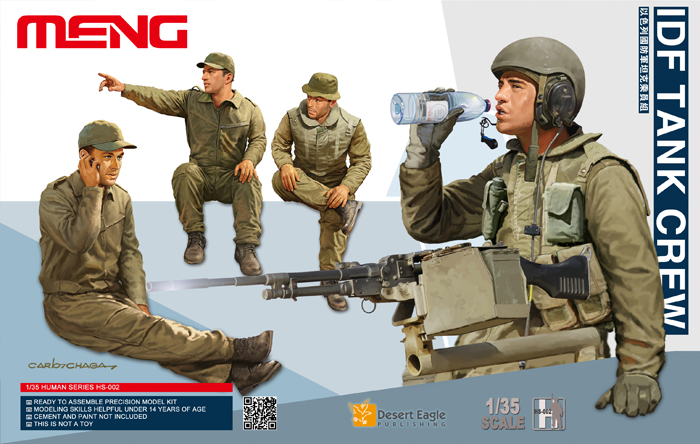 MM-HS-002 Meng 1/35 IDF Tank Crew Plastic Model Kit Meng