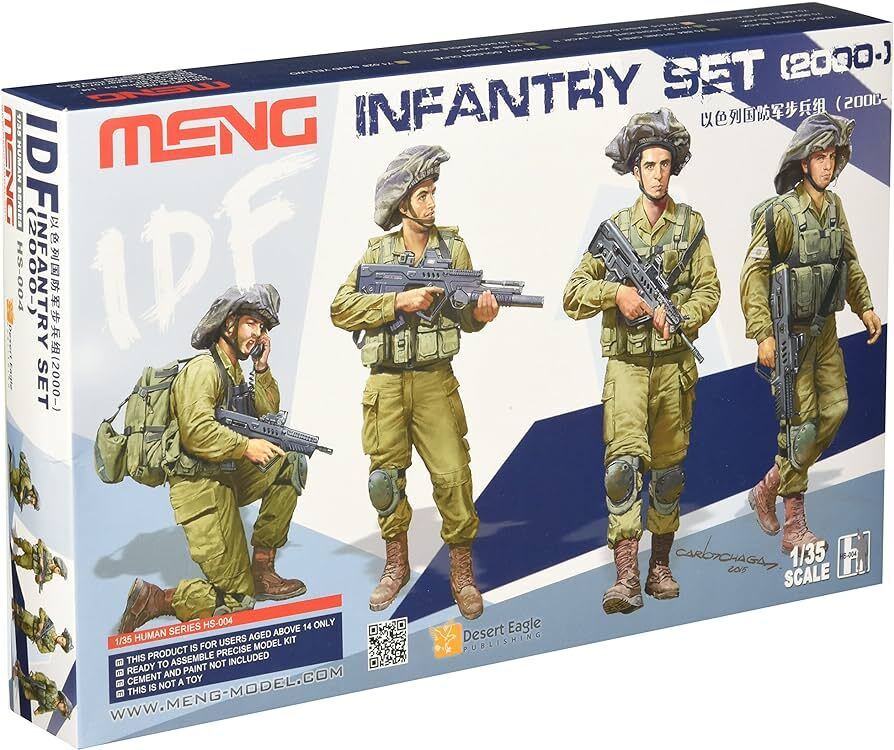 MM-HS-004 Meng 1/35 IDF Infantry Set Plastic Model Kit Meng