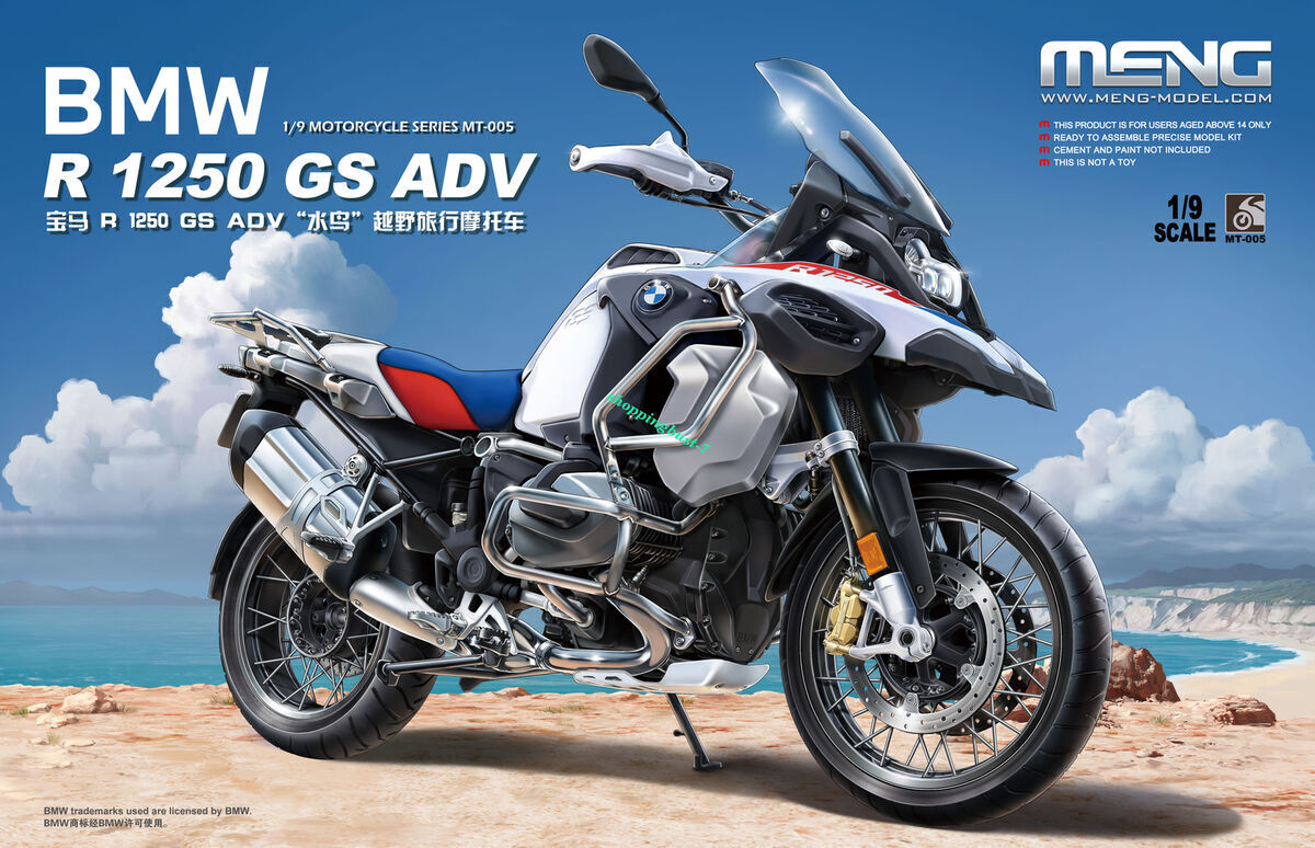 MM-MT-005 Meng 1/9 BMW R 1250 GS ADV Plastic Model Kit Meng