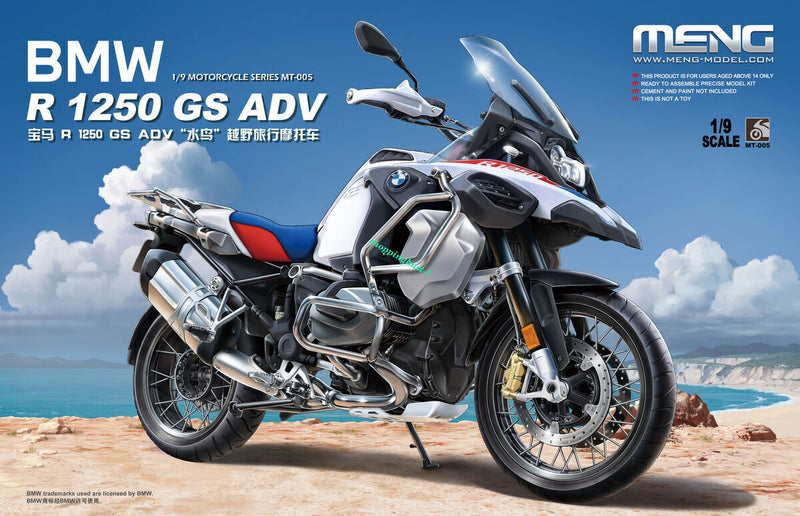 MM-MT-005 Meng 1/9 BMW R 1250 GS ADV Plastic Model Kit