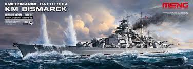 MM-PS-003 Meng 1/700 Kriegsmarine Battleship KM Bismarck Plastic Model Kit Meng