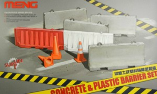 MM-SPS-012 Meng 1/35 Concrete & Plastic Barrier Set Plastic Model Kit Meng