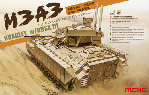 MM-SS-006 Meng 1/35 U.S. Cavalry Fighting Vehicle M3A3 Bradley w/BUSK III Plastic Model Kit Meng