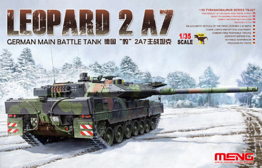 MM-TS-027 Meng 1/35 German Main Battle Tank Leopard 2 A7 Plastic Model Kit Meng