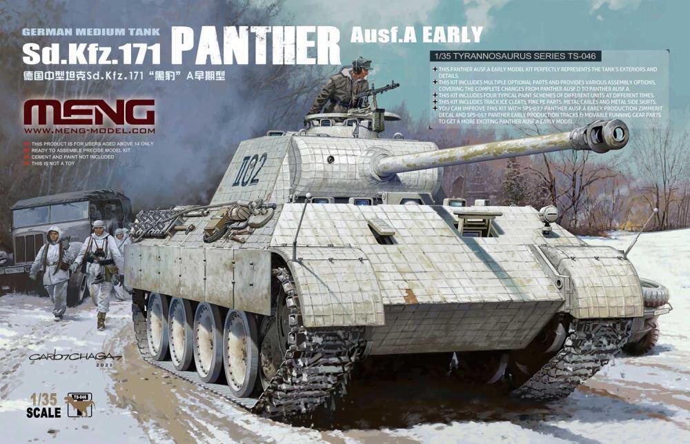 MM-TS-038 Meng 1/35 German Medium Tank Sd.Kfz.171 Panther Ausf.D Plastic Model Kti Meng