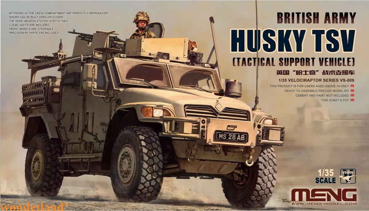 MM-VS-009 Meng 1/35 British Army Husky TSV (Tactical Support Vehicle) Plastic Model Kit Meng