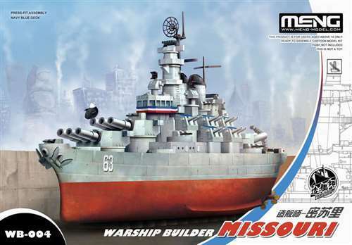 MM-WB-004 Meng Warship Builder  Missouri (Cartoon Model) Plastic Model Kit Meng