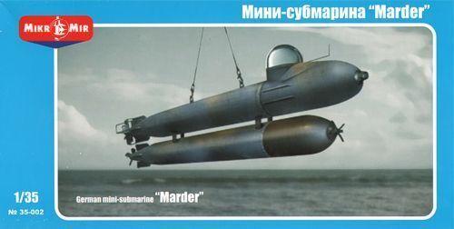 MM35-002 Micromir 1/35 MARDER - German MINI-SUBMARINE Plastic Model Kit
