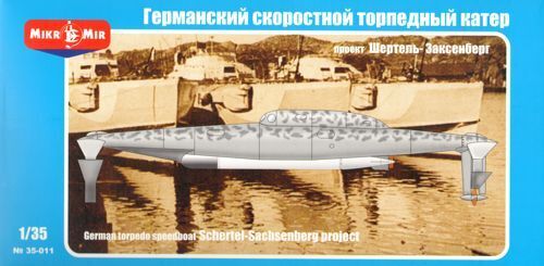 MM35-011 Micromir 1/35 German Torpedo speedboat SHERTEL Sachsenberg project March Plastic Model Kit Micromir