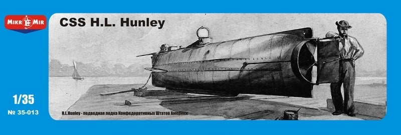 MM35-013 Micromir 1/35 CSS H.L.Hunley Plastic Model Kit Micromir