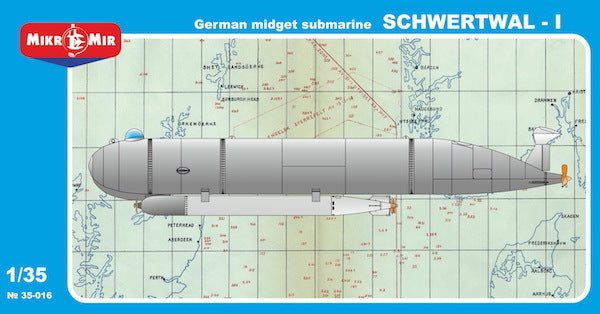 MM35-016 Micromir 1/35 German midget submarine SCHWERTWAL-I Plastic Model Kit Micromir