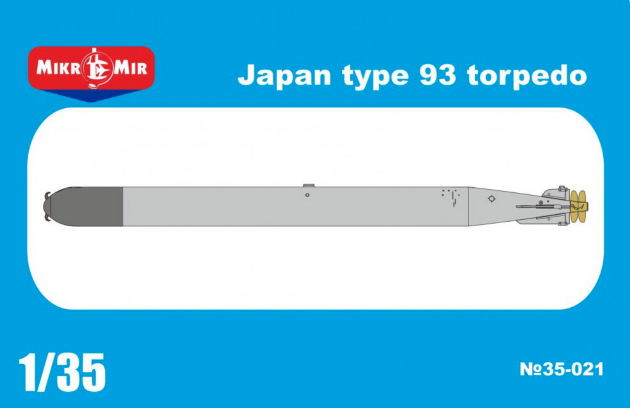 MM35-021 Micromir 1/35 Japan Type93 torpedo (2 pcs in box ) Plastic Model Kit Micromir