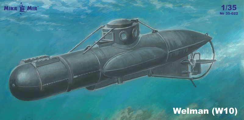 MM35-022 Micromir 1/35 Submarine Welman W-10 Plastic Model Kit Micromir