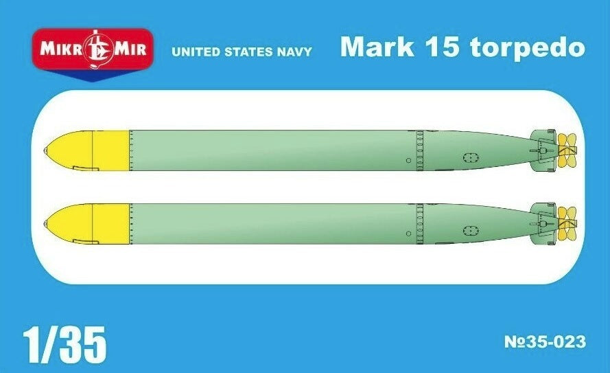 MM35-023 MikroMir 1/35 US Navy Mark 15 torpedo Plastic Model Kit [35-023 ] Micromir